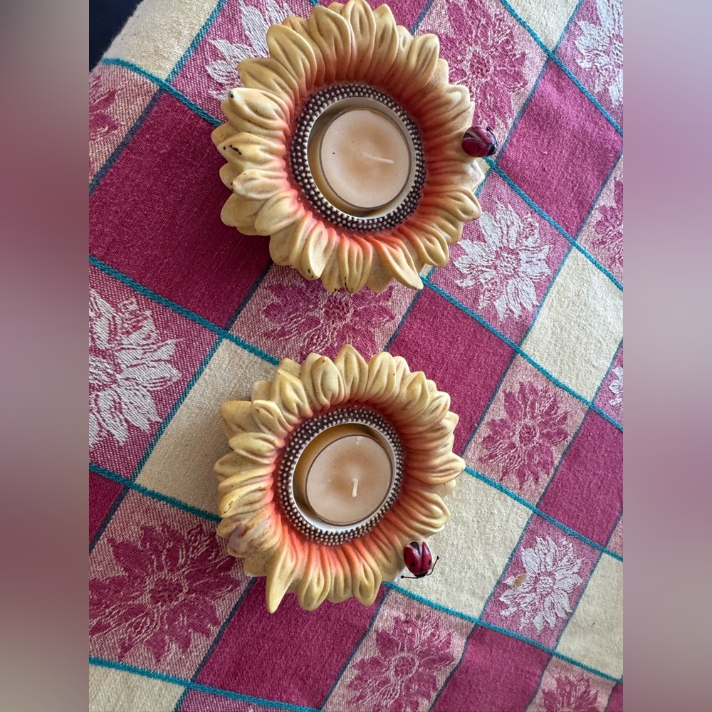 Sunflower Tealight Candle Holders